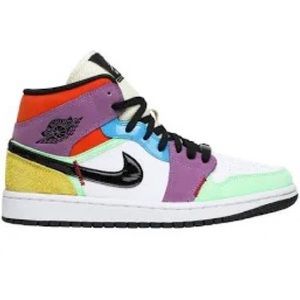 Wmns Air Jordan 1 Mid SE ‘Lightbulb’ Size 7 Good Condition